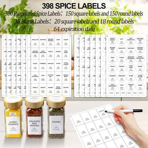 AISIPRIN bamboo lids provide airtight seal on spice jars