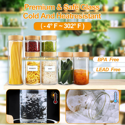 AISIPRIN clear glass shows contents at a glance for stock checks.