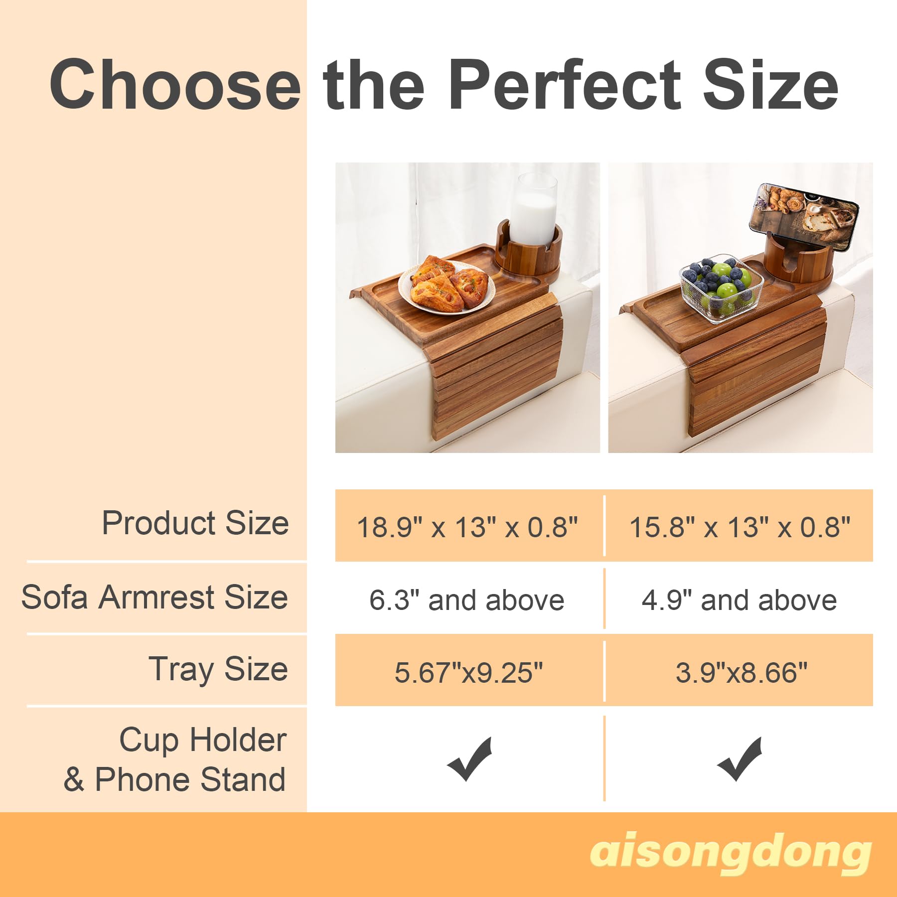 AISONGDONG 360-degree rotating cup holder for easy access from any angle.