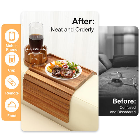 AISONGDONG acacia wood finish emphasizes natural beauty and durability.