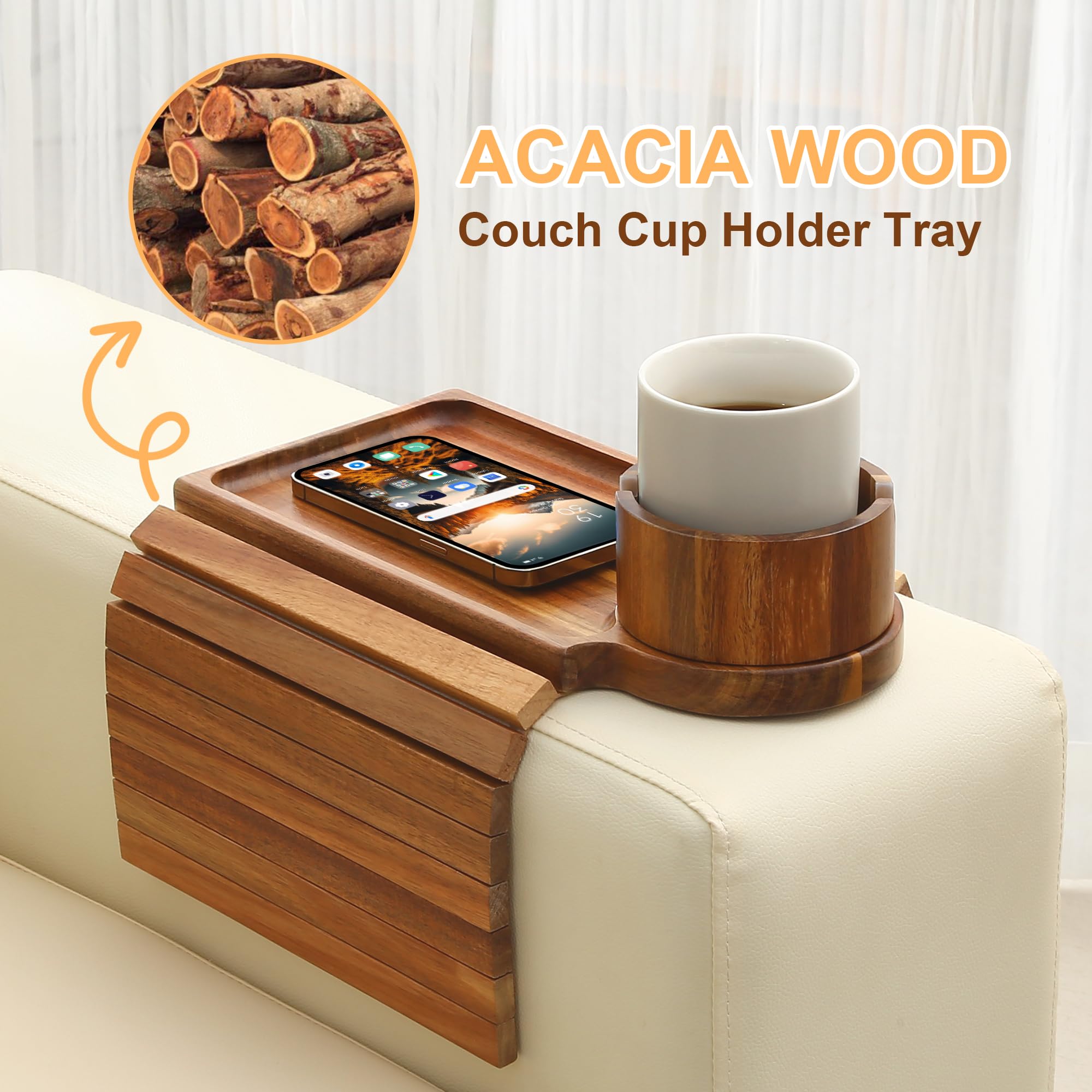 AISONGDONG non-slip bottom keeps the couch table stable during use.