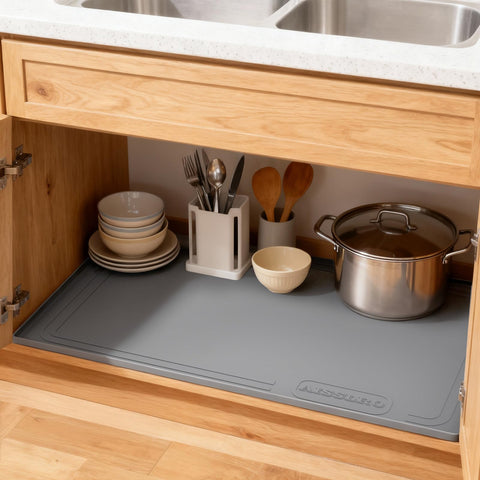 Aisslro easy-clean drainage keeps the mat dry after washing.