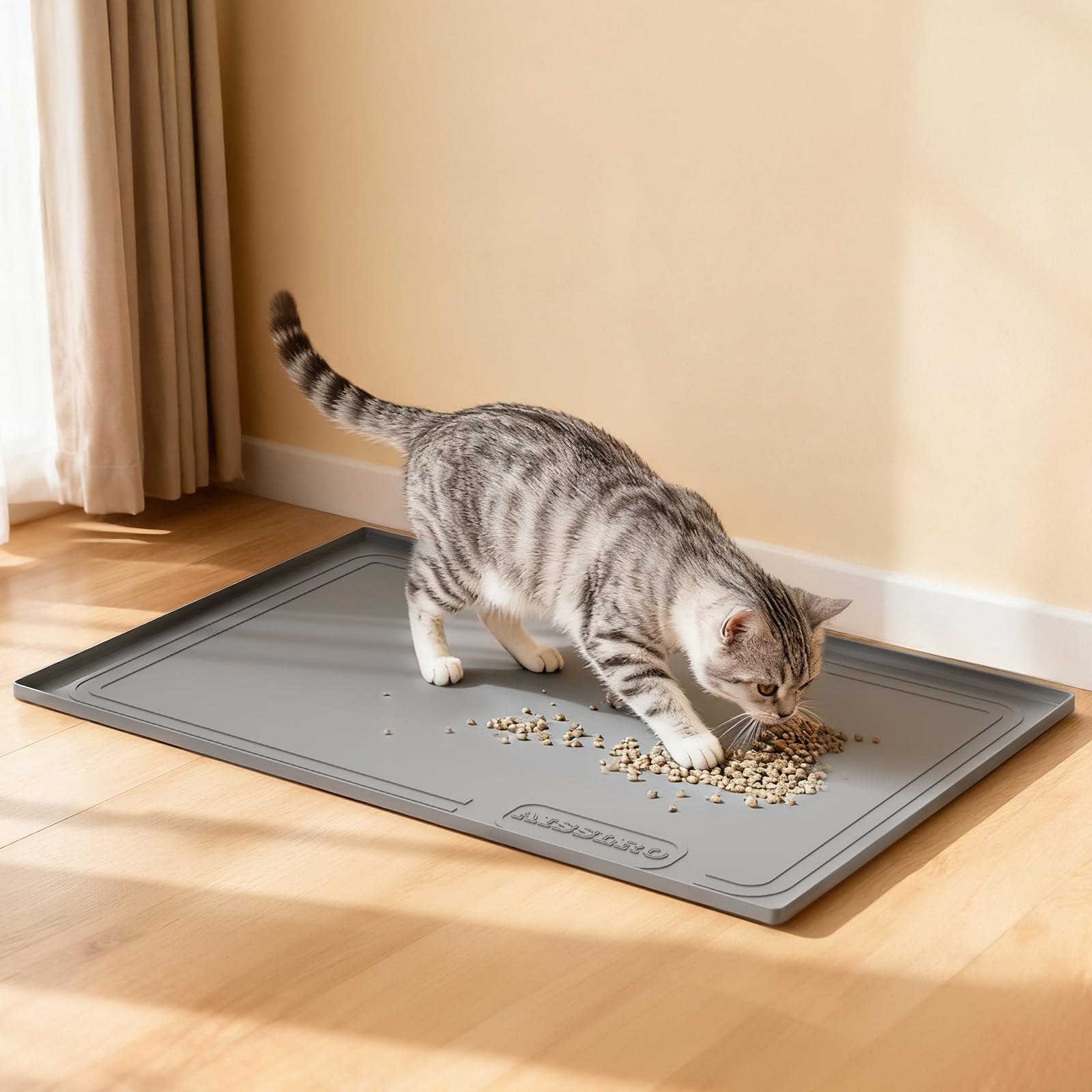 Aisslro kitchen and bathroom protector keeps surfaces tidy.
