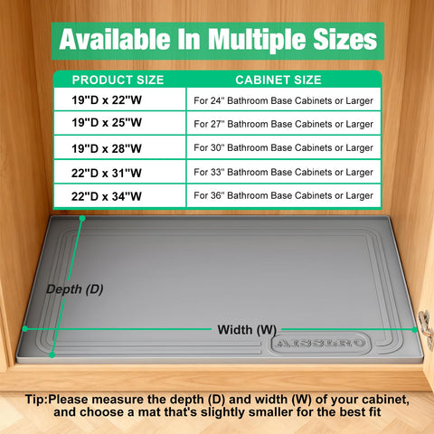Aisslro trim-to-fit feature allows secure placement around pipes.