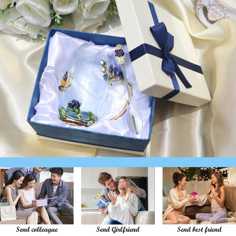 AISVELDY gift box mug set includes a mug, spoon, and ready-made gift packaging.
