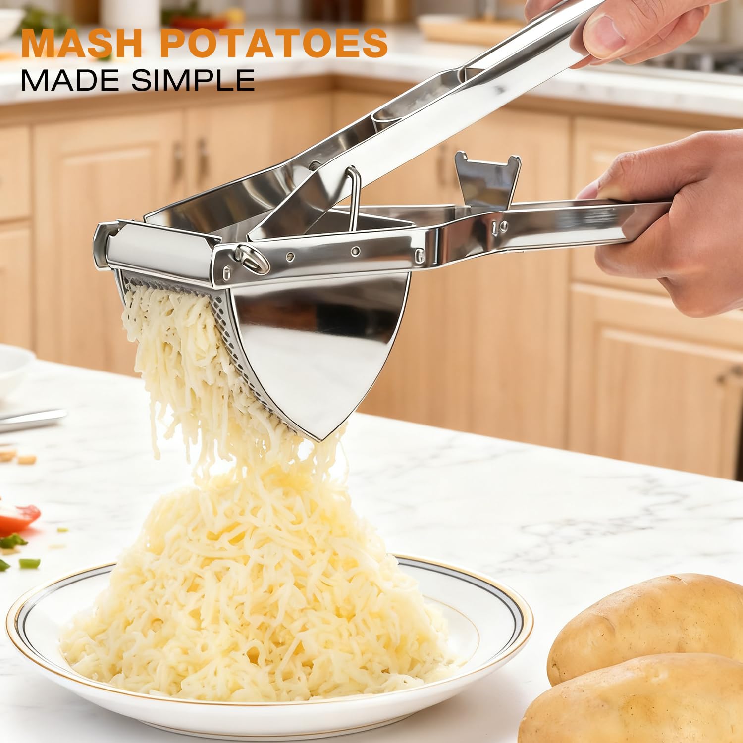 AITRAI ergonomic handle provides comfortable pressing for smooth results.