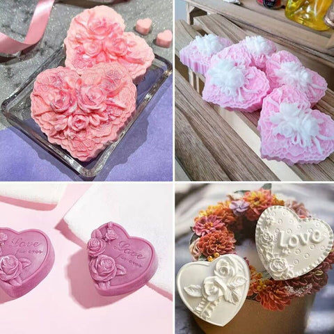 AITRAI fondant sugar heart mold for candy and dessert decorations.