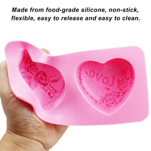 AITRAI soap and candle heart mold for handmade gifts.