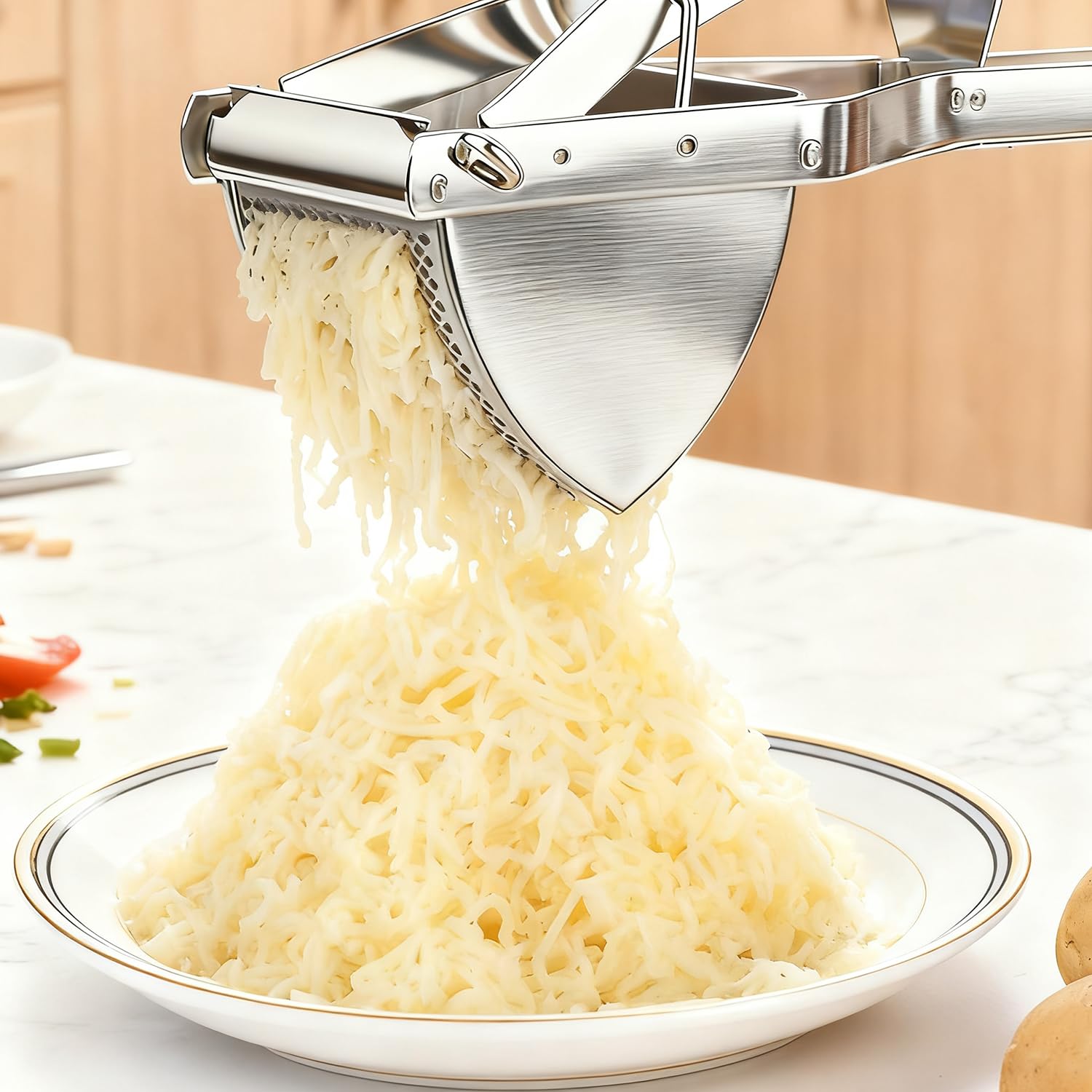 AITRAI stainless steel body highlights durability for busy weeknight mashes.