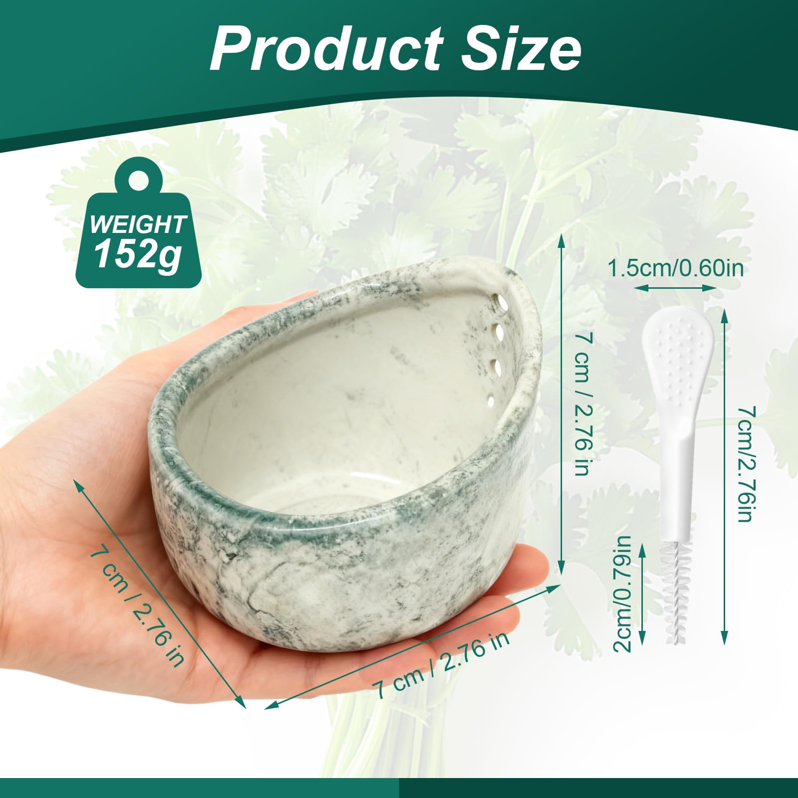 Aiuulu Pottery Herb Stripper Bowl with holes for quick herb peeling and aroma preservation.