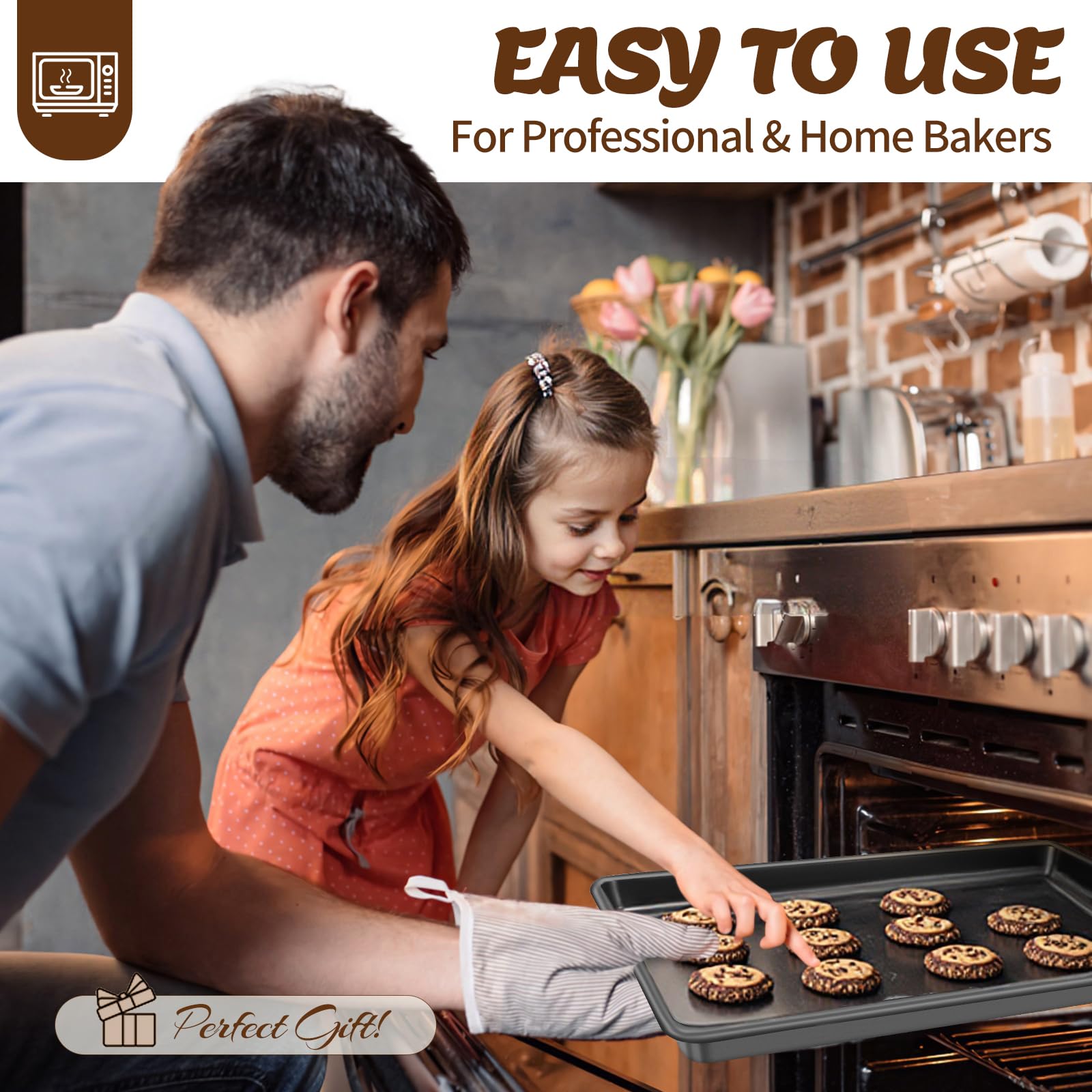 AIVIKI muffin pan delivering consistent rise and easy release.