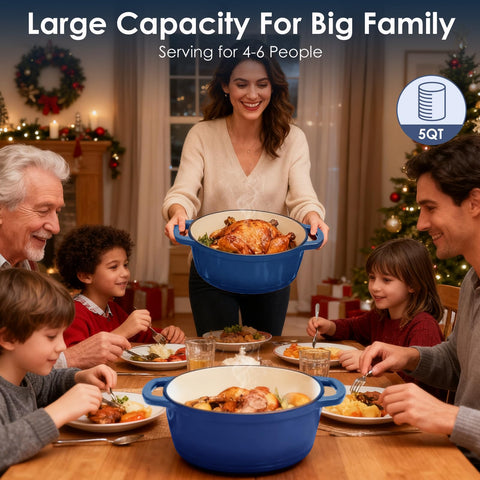 Smooth interior prevents sticking for easy cleaning and quick meals.