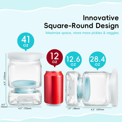 Aixibu leakproof seal keeps liquids separate for fresher pickles.