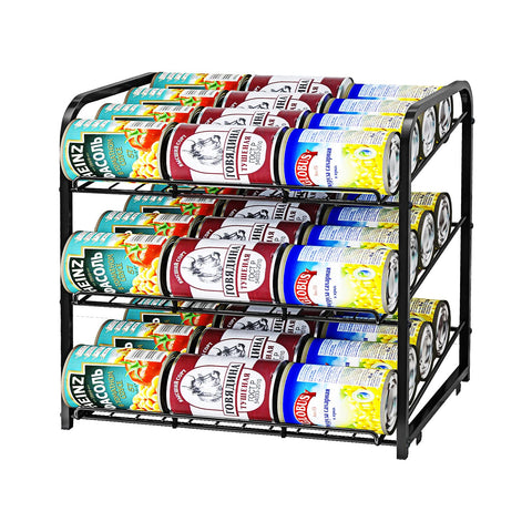 AIYAKA Can Rack front view demonstrates quick access to neatly stored cans.