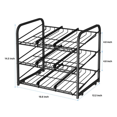 AIYAKA Can Rack side profile highlights compact, space-saving footprint.
