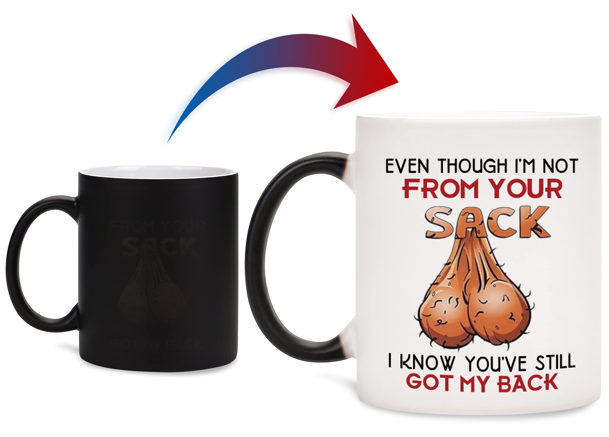 aiyaya heat reveal mug front view, a humorous gift