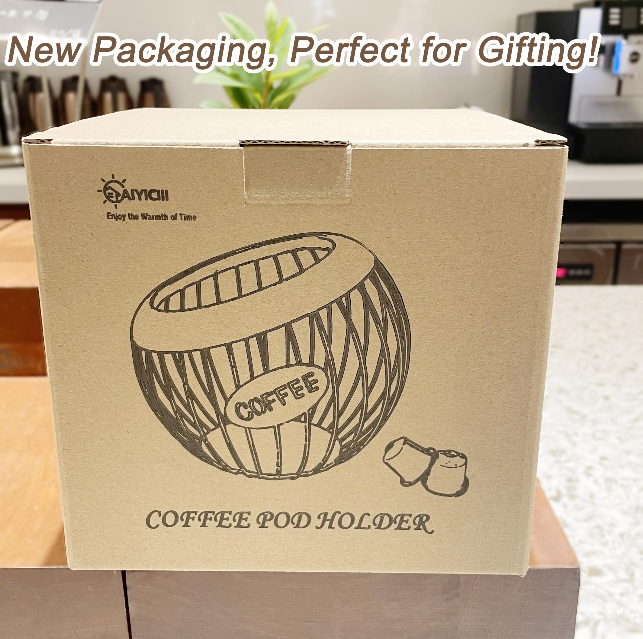 AIYICIII versatile storage for tea bags and snacks beyond pods.