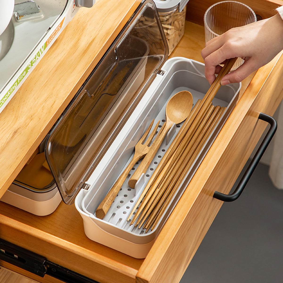 AIYoo drawer organization 12.6x4.7 inch fits standard drawers neatly