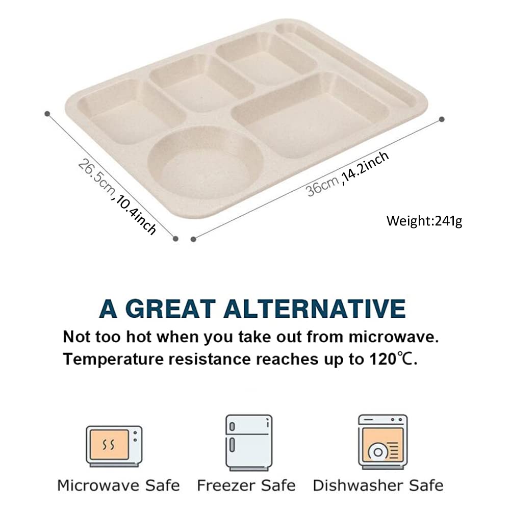 AIYoo microwave-safe divided plate 14inch suitable for reheating versatile meals.