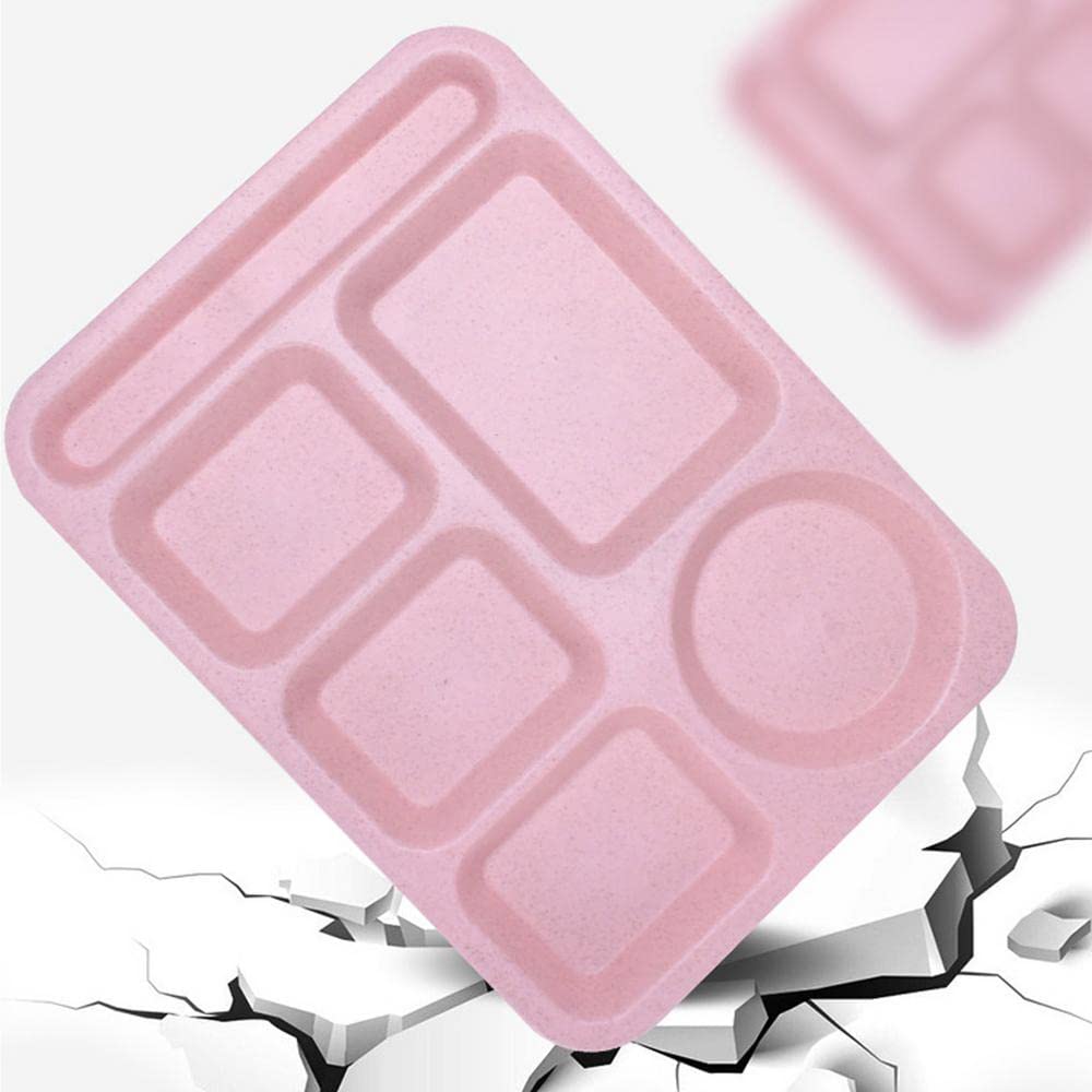 AIYoo stackable plastic lunch trays save space and simplify storage.
