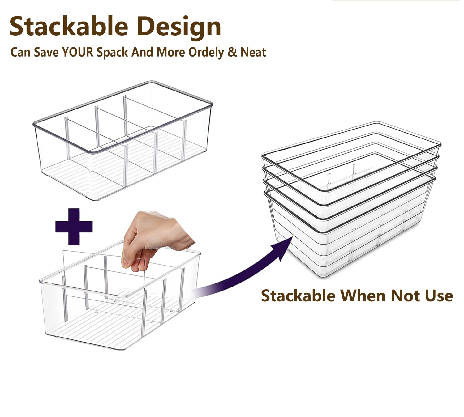 AIYULONG BPA-free PET bins are lightweight yet durable for daily kitchen use.