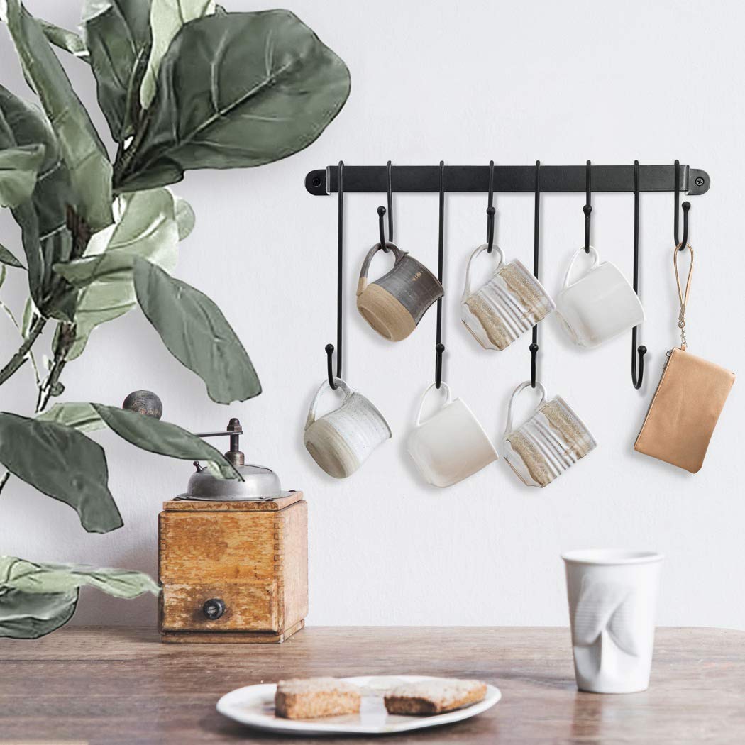AJART mug hooks design keeps mugs secure and easy to grab