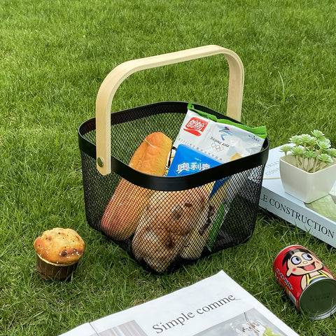AJIODA kitchen organization basket ideal for towels and small appliances.