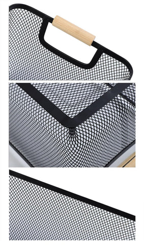 AJIODA multi-function wire storage basket ideal for home, office, or bathroom organization