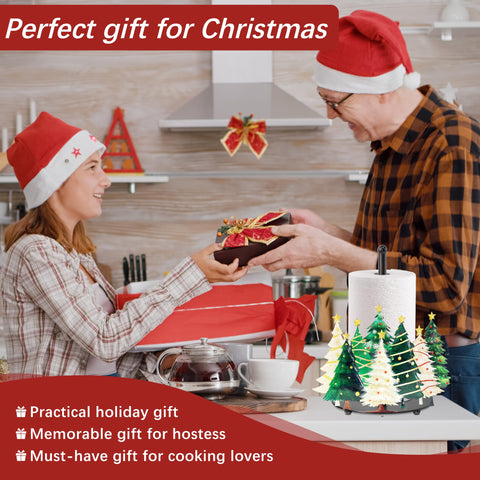 Ajiusmm gift-ready packaging for the Christmas tree towel holder.