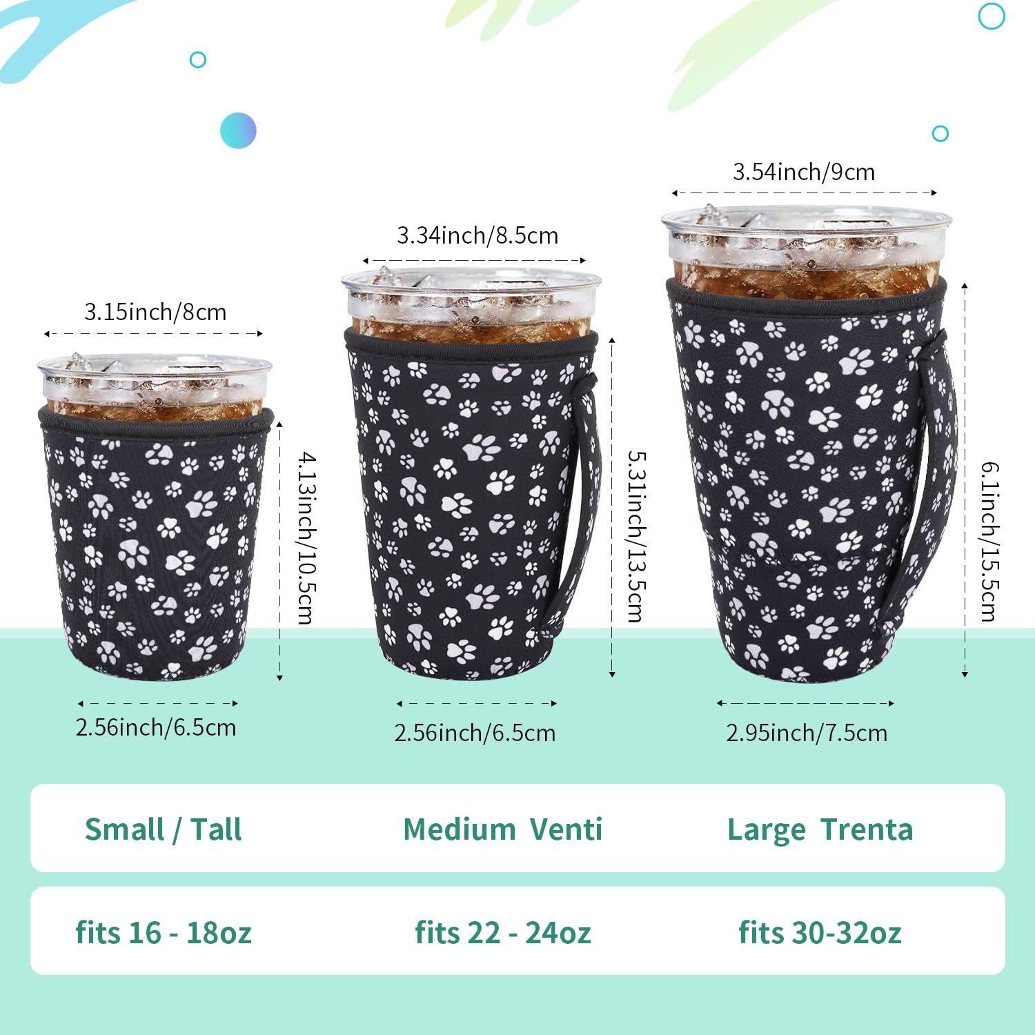 AJLTPA neoprene sleeve provides effective insulation for cold drinks.