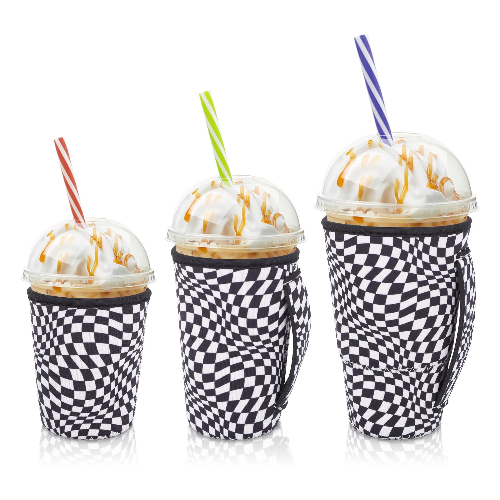 AJLTPA iced coffee sleeve for 16-18oz cups provides secure grip and moisture protection.