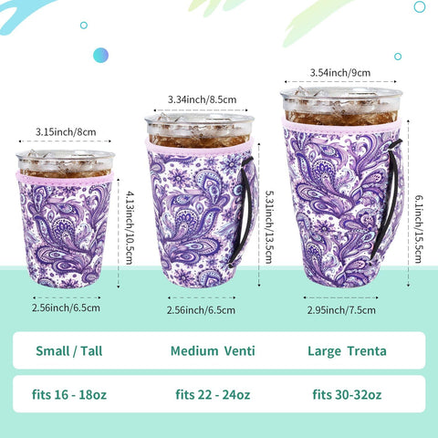AJLTPA sleeve with handle for 22-24 oz cups, easy grip on the go.