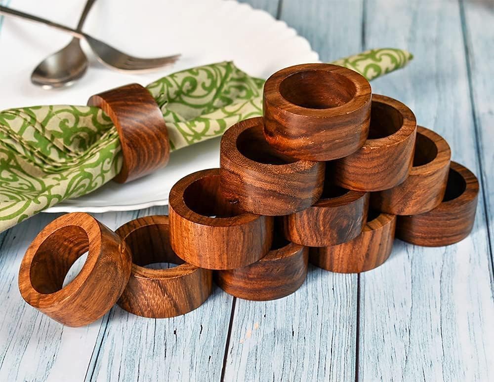 Ajuny napkin ring durable-wood crafted to withstand years of use.