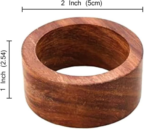 Ajuny napkin ring perfect-size ensures snug fit for standard napkins.