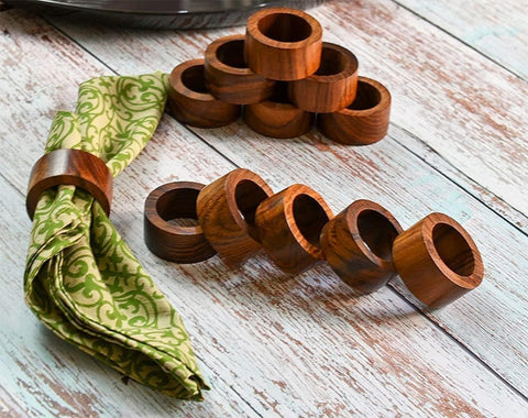 Ajuny napkin ring set-of-12 ideal for hosting and replenishing table decor with ease.