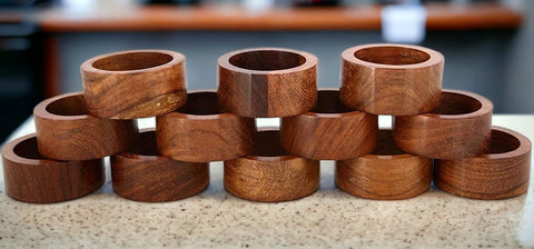 Ajuny napkin ring smooth-edges protect linens during use.