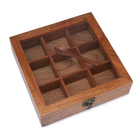 Ajuny natural wood grain enhances durability and kitchen decor.