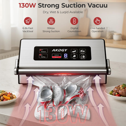 AKDGY upgraded stainless steel body emphasizes durability and easy cleanup
