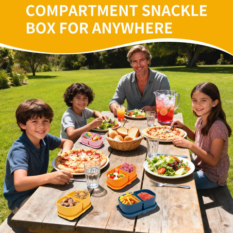 AKGGBOOOM silicone snack containers are reusable and eco-friendly