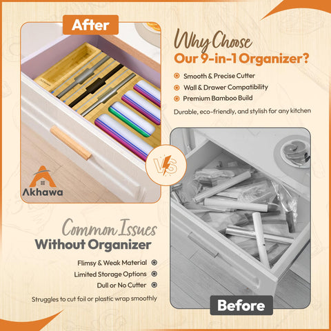 Akhawa drawer height requirement of 3.4 inches ensures proper closure.