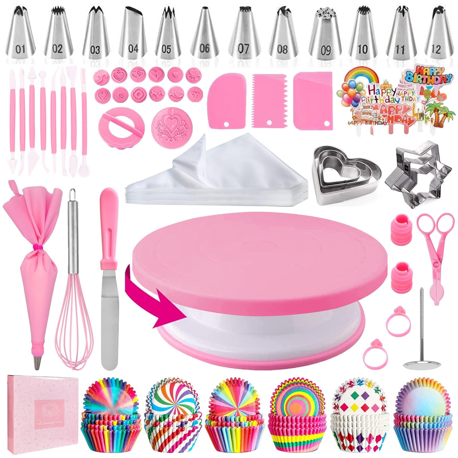 AKHMLEF cake decorating kit overview ideal for starting home cake decorating projects