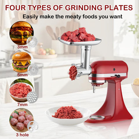 Akiosk slicer shredder attachment enables versatile slicing and shredding for fresh prep.