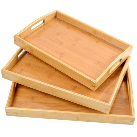AKKAJJ large 17x12 tray designed for easy kitchen to couch delivery