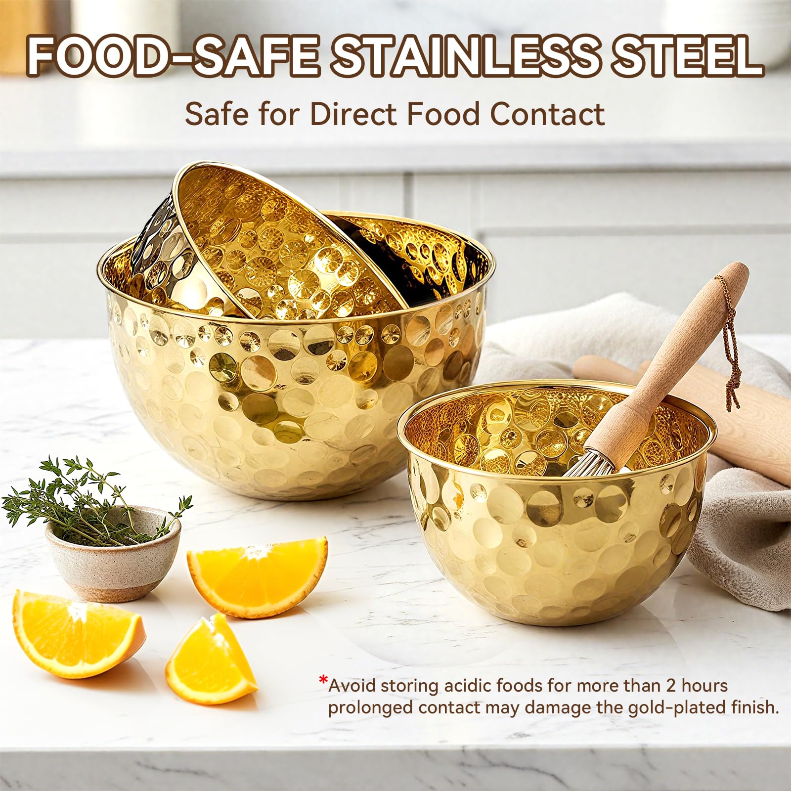 AKODENORA gift-ready gold bowls perfect for weddings and holidays.