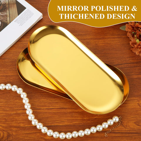 AKOLAFE gold serving tray easy to clean while maintaining shine.
