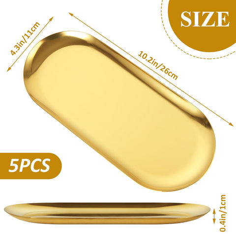 AKOLAFE gold tray sushi display highlights fresh rolls with a polished finish.