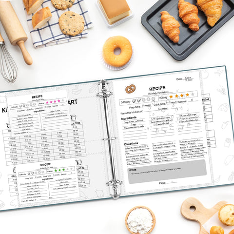 AKONEGE recipe cards 4x6 are ideal for quick notes and on the go measurements