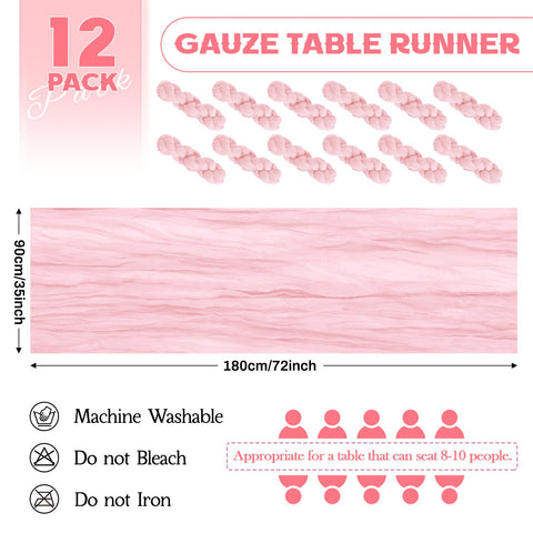 Aktor pink table runner arch decor adds rustic elegance.