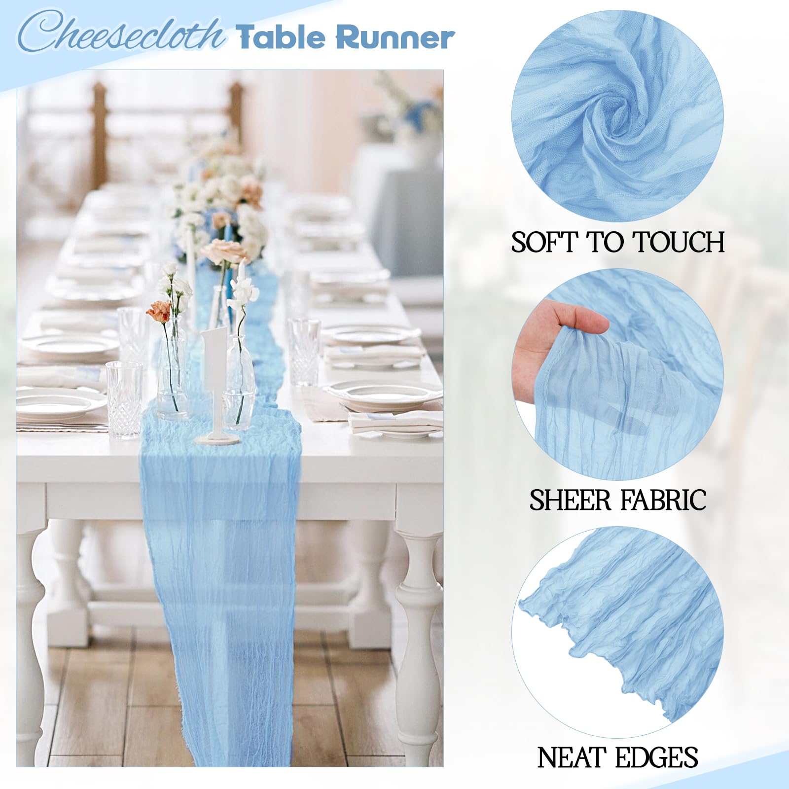 Aktor table runner twisted texture display shows crinkled chic style.