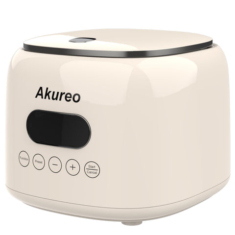 Akureo 5-cup rice cooker exterior with control panel for easy operation and warm serving.